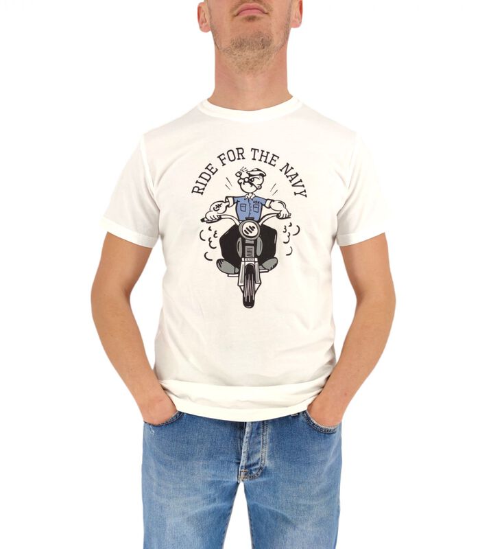 Navy Rider Mannen T-shirt met korte mouwen image number 2