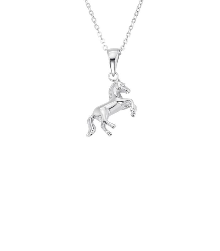 Ketting met hanger voor meisjes, 925 Sterling zilver | paard image number 0