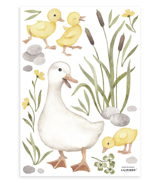 Stickers canards et canetons Lucky Ducky, Lilipinso