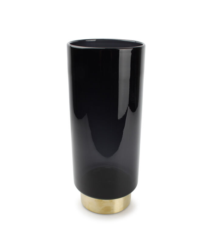 Vase 14,5xH35cm noir Manon image number 0