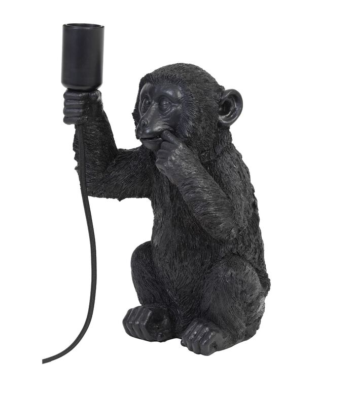 Tafellamp Monkey - Zwart - 13x12,5x23,5cm image number 4