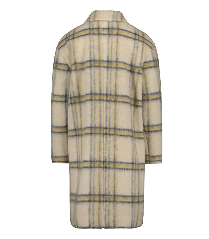Manteau en laine à carreaux image number 3