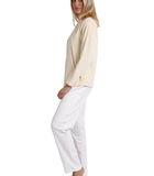 Pyjama indoor outfit broek top lange mouwen Comfort Home image number 2
