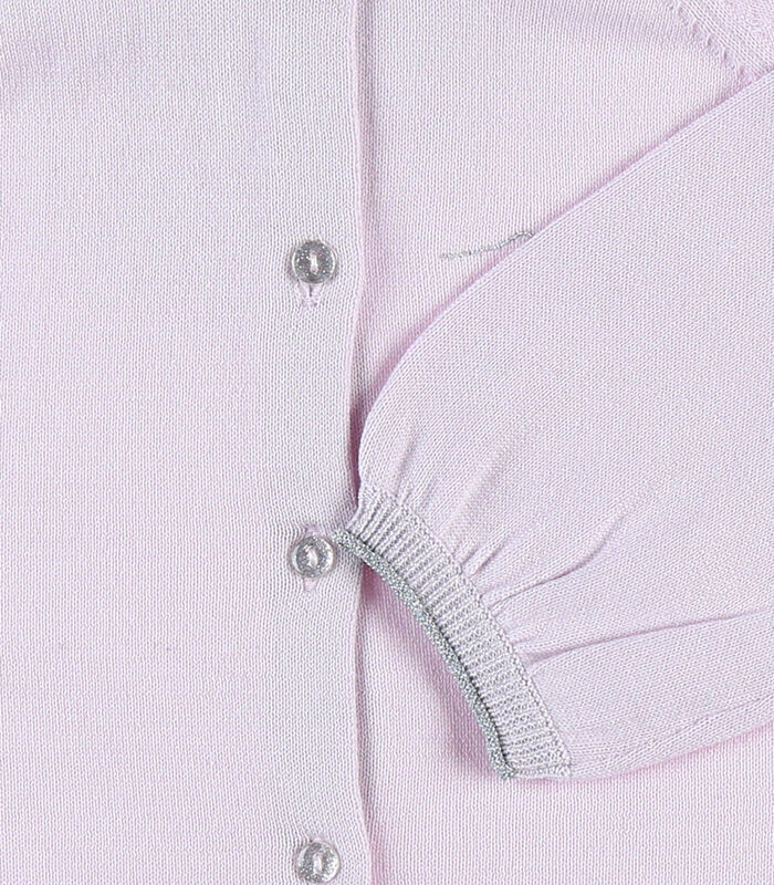 Cardigan lurex en tricot fin, lila image number 3