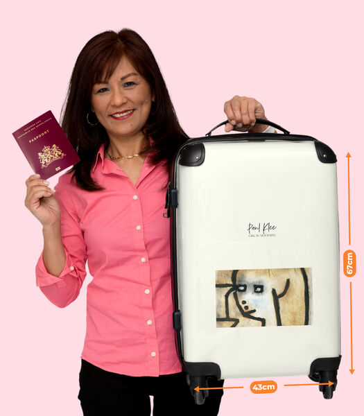 Bagage à main Valise avec 4 roues et serrure TSA (Art - Paul Klee - Femme - Dessin)