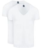 Vibamboru T-Shirt Diepe V-Hals Wit 2-Pack image number 0