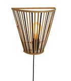 Wandlamp Merapi - Bamboe/Zwart - 30x15x30cm image number 0