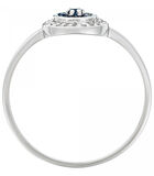 Ring "Bouclier Saphir" Wit Goud en Diamanten image number 4