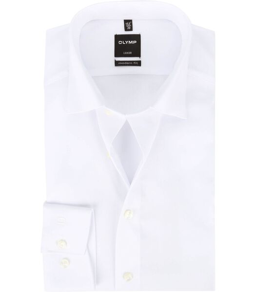OLYMP Chemise Luxor Blanc Solid