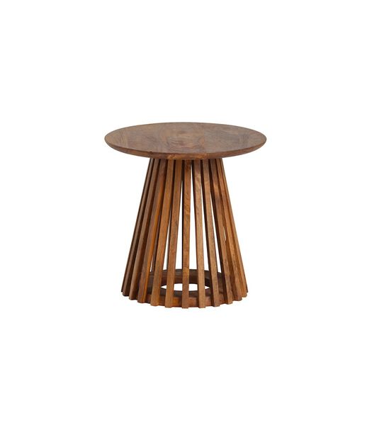 Crown - Table d'appoint - manguier massif - ronde - marron