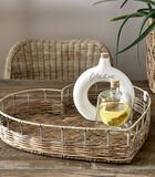 Rustic Rattan Heart Tray image number 1