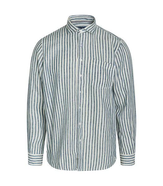 Chemises L/s «Greg Linen Stripe»