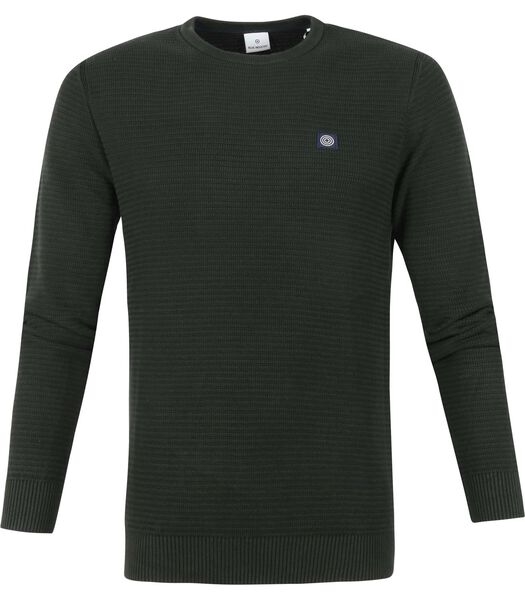 Blue Industry Pull-over Col Rond Vert Foncé