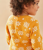 Robe tricot flocons, jaune/écru image number 1
