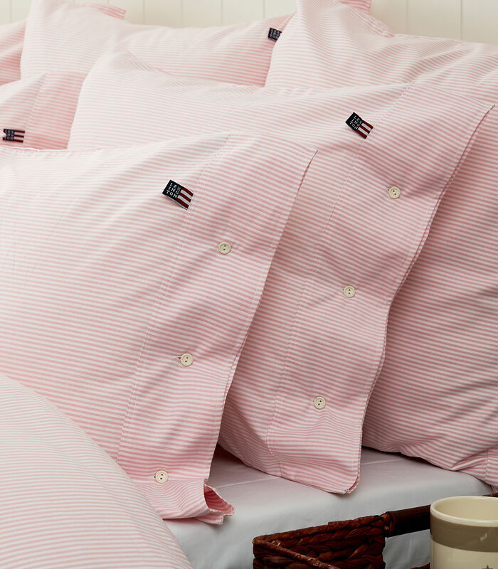 Pin Point Pink/White Pillowcase image number 1
