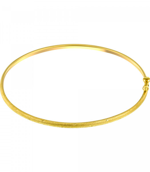 Stijve armband 'Simple chic' geel goud