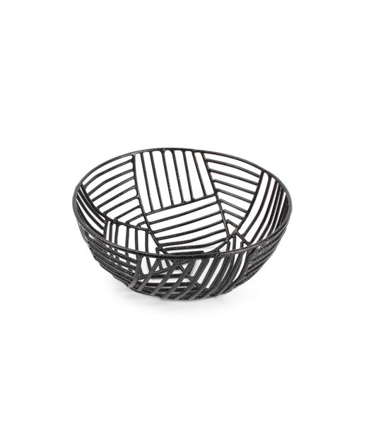 Panier métallique 15xH6,5cm noir Tero