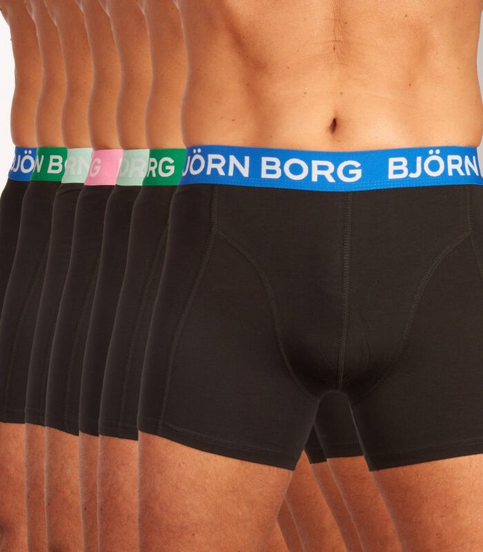 Short 7 pack Cotton Stretch Boxer image number 0