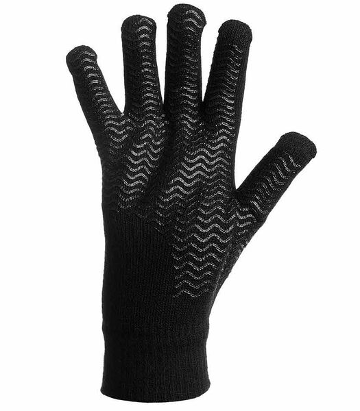 Knitted Player Gants Thermo-Isolants Noir