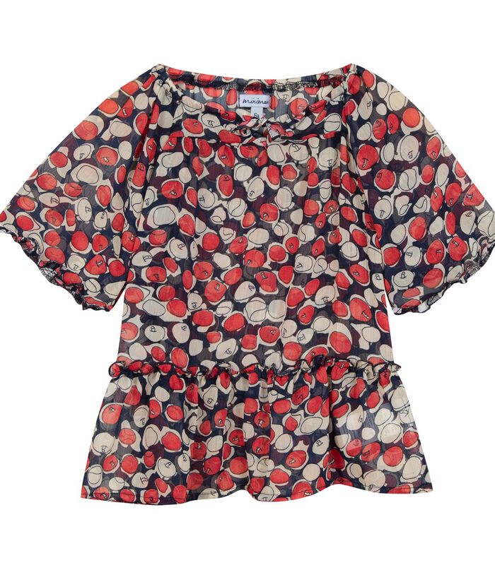 Appelpatroon blouse met korte mouwen image number 0