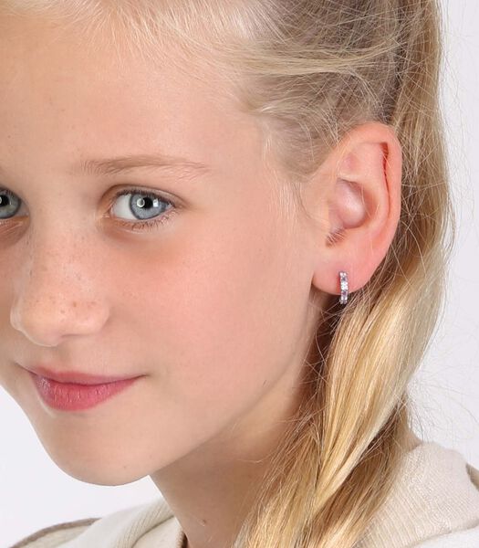 Enfants - Boucle d'oreille avec placage - Zircone