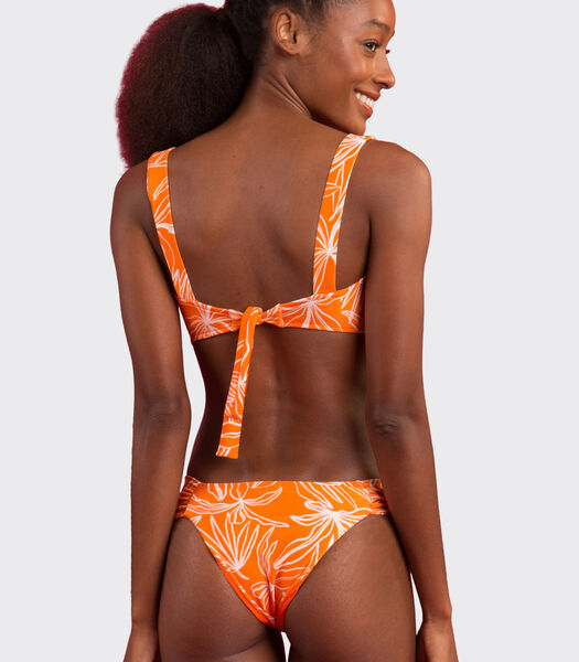 Haut de maillot de bain Balconnet Trail-Orange Amelia UPF 50+