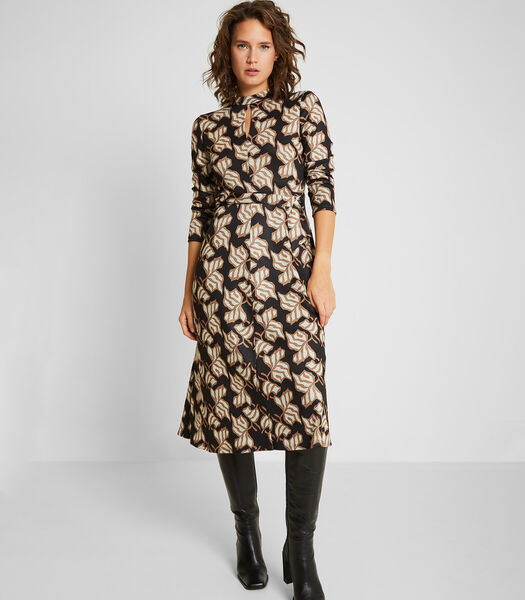 Midi-jurk Met Print Veelkleurig