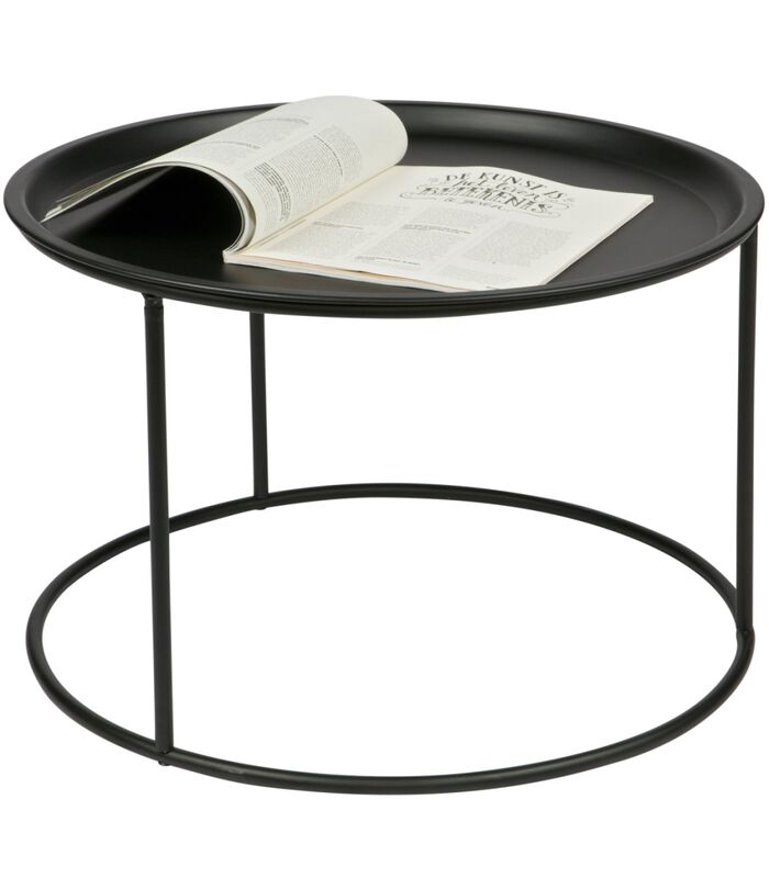 Table d'appoint - Métal - Noir - 37,5x56x56 cm - Ivar image number 1