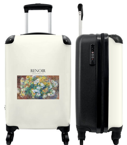 Ruimbagage koffer met 4 wielen en TSA slot (Kunst - Renoir - Bloemen - Oude meester)