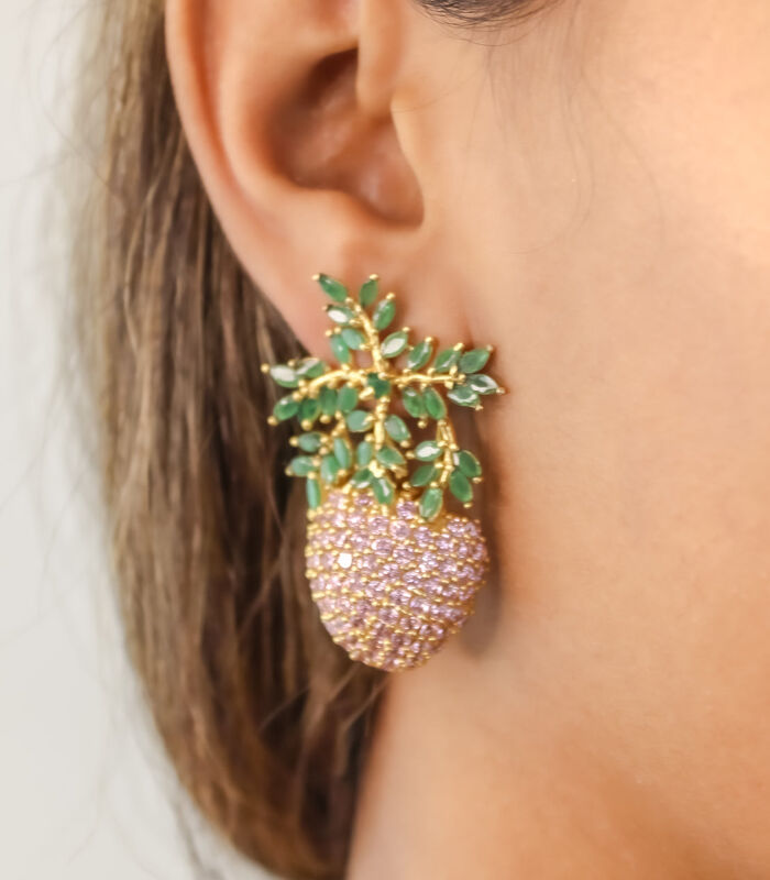 Boucles d'oreilles 'Wild Strawberry' image number 1