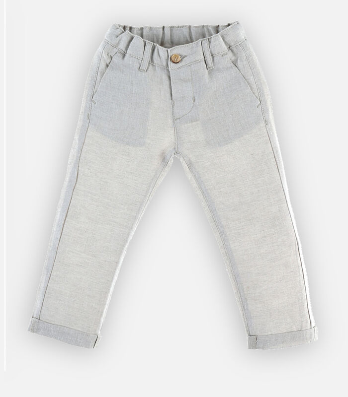 Pantalon en coton et lin, image number 2