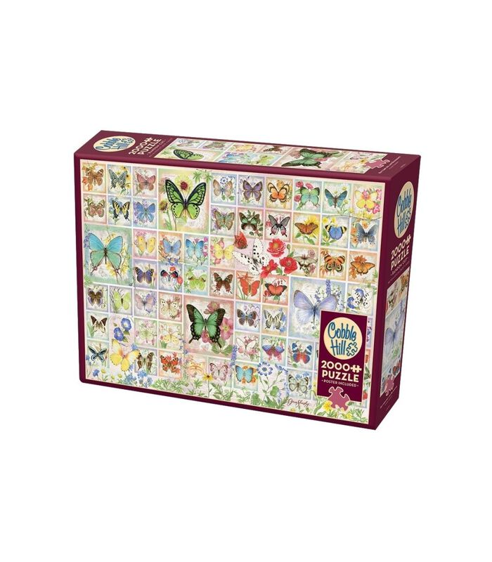 Puzzle  2000 pièces - Papillons et fleurs image number 0