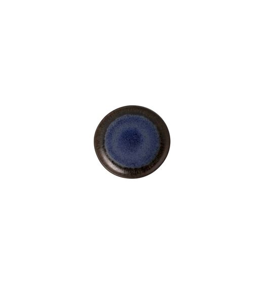 Bord Tama 22 cm Zwart Blauw Stoneware 2 stuks