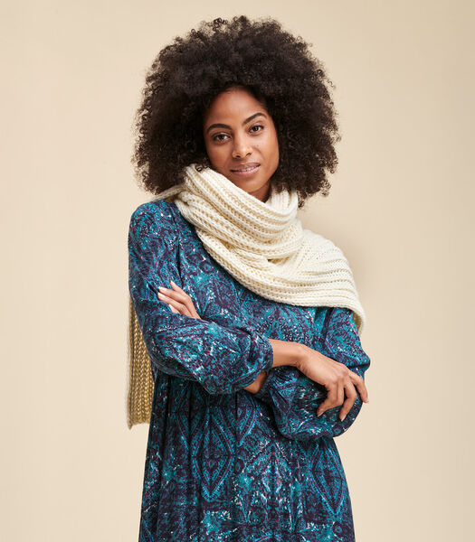 Écharpe tricotée en laine