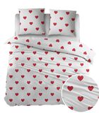 Housse de couette Evi White/Red Flanelle image number 2