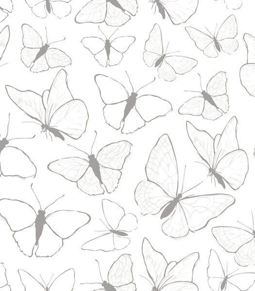 Papier peint 50cm x 10m papillons Picnic day, Lilipinso