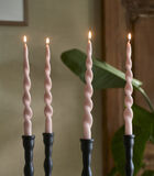 bougie de dîner torsadée, Bougies tournantes - Twisted Candles Rose image number 2