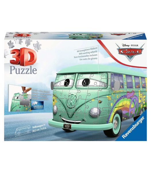 3D Puzzel Vw T1 Pixar Cars 162 Stuks