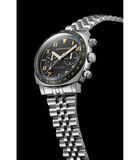 Japans quartz chronograaf herenhorloge - Roestvrij stalen armband - Datum - Hull California Chrono image number 1