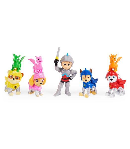 PAW Patrol Rescue Knights Ryder and Pups Figure Gift Pack