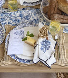 Floral Island - Textiles Serviettes blanc avec fleur bleue image number 2