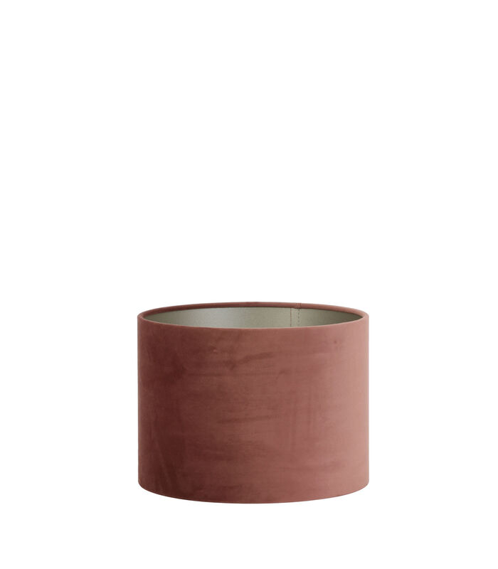 Abat-jour cylindre Velours - Dusky Pink - Ø30x21cm image number 0