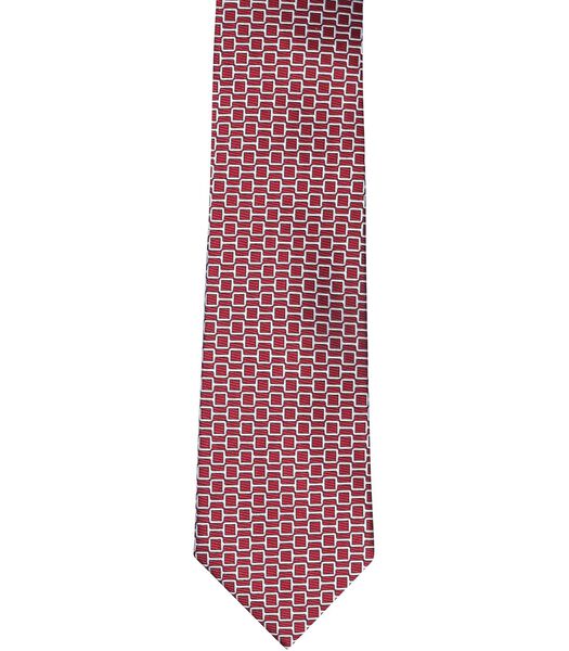 Cravate Soie Rouge Imprimé
