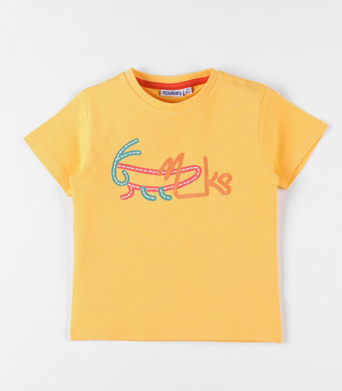 T-shirt met korte mouwen, geel image number 2