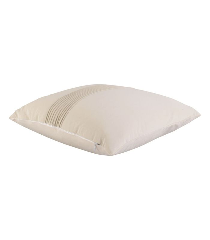 Coussin Leather Look - Blanc - 45x45cm image number 1