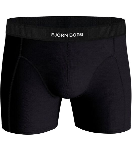 Boxers Solid Black 2 Pack