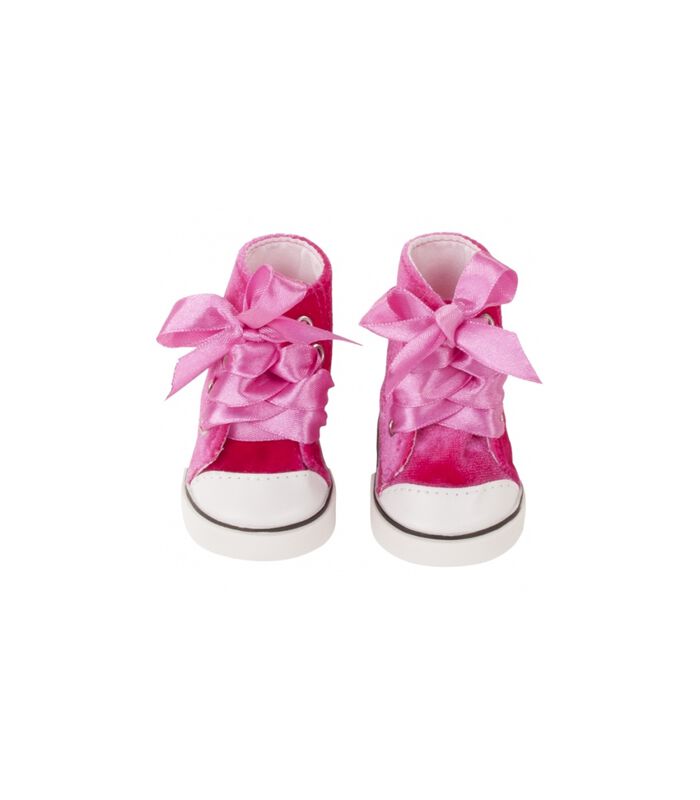 Shoes & Co, baskets "Pink velvet", poupées bébé 42-46 cm / poupées debout 45-50 cm image number 0