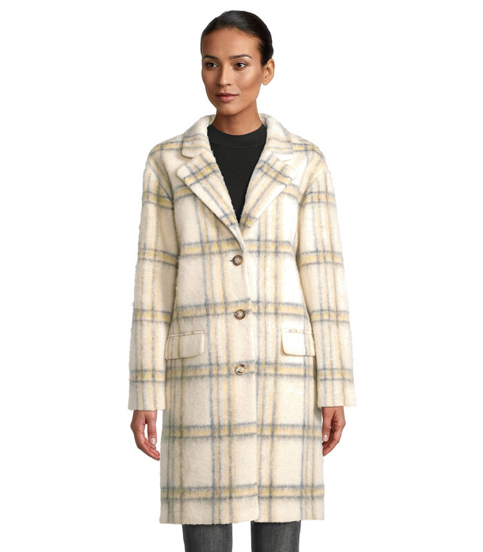 Manteau en laine à carreaux image number 0