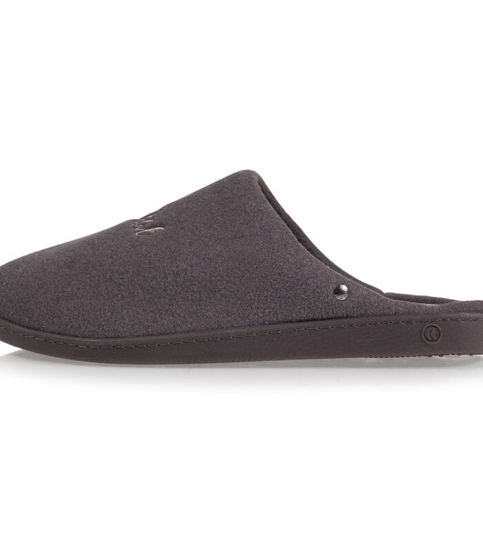Chaussons Mules Homme Gris Brodé image number 2