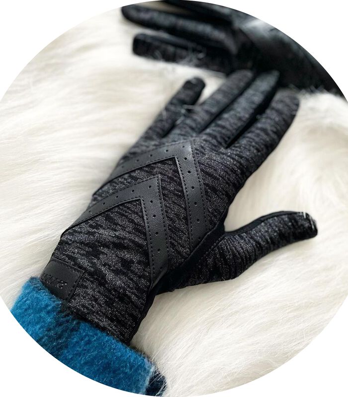 Dames handschoenen Zwart image number 3